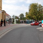 Am Startpunkt: Bahnhof in Hoyerswerda