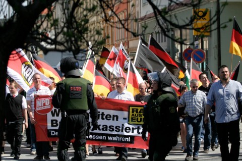 Nazidemonstration am 1. Mai in Bautzen (Quelle: flickr.com/photos/mf-art/)