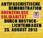 Demonstration am 25. August 2012 in Rostock-Lichtenhagen