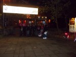 Protest vor dem Neustädter Kulturzentrum "Scheune"