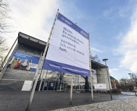TU Dresden gegen Rechtsradikalismus und Intoleranz (Quelle: tu-dresden.de)