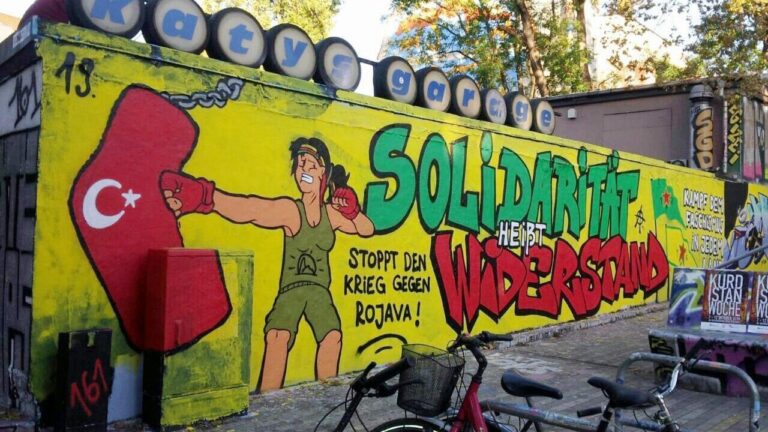 Solidaritätsaktionen für Rojava in Dresden